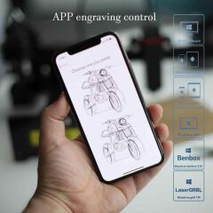 ALFA NEJE MASTER 2 7W CNC Lazer Gravür Oyma Kesim Makinası IOS Android Bluetooth APP Kontrol