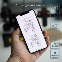 ALFA NEJE MASTER 2 7W CNC Lazer Gravür Oyma Kesim Makinası IOS Android Bluetooth APP Kontrol