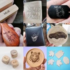 ALFA NEJE MASTER 2 7W CNC Lazer Gravür Oyma Kesim Makinası IOS Android Bluetooth APP Kontrol