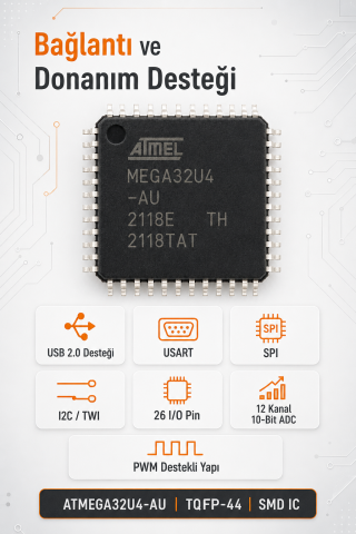 STM32F446RET6 Mikrodenetleyici Entegre ARM Cortex-M4 180MHz 512KB Flash LQFP64 SMD IC