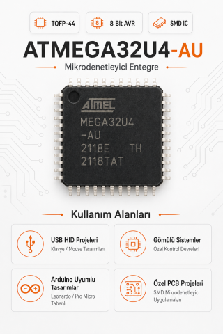 STM32F446RET6 Mikrodenetleyici Entegre ARM Cortex-M4 180MHz 512KB Flash LQFP64 SMD IC