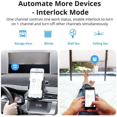 SONOFF 4CH R3 WiFi Smart Switch 4 Kanal Akıllı Röle 4CHR3