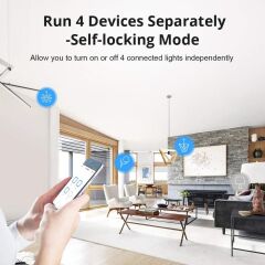 SONOFF 4CH R3 WiFi Smart Switch 4 Kanal Akıllı Röle 4CHR3