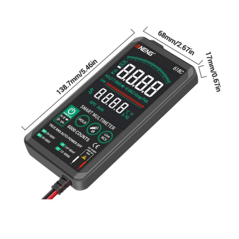 ALFA ANENG 618C Dijital Multimetre Profesyonel DC Analog Bar True RMS AC DC Dokunmatik