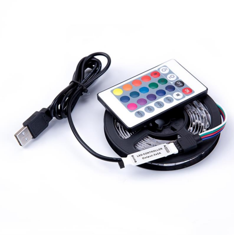 USB Şerit LED Işık 5M RGB TV Arkaplan Aydınlatma 5 metre