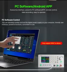 Riden RD6006W USB Wifi DC - DC Step-down Sabit Akım Kademeli Güç Kaynağı Buck Voltmetre 60V 6A