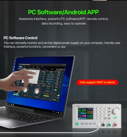 Riden RD6006W USB Wifi DC - DC Step-down Sabit Akım Kademeli Güç Kaynağı Buck Voltmetre 60V 6A