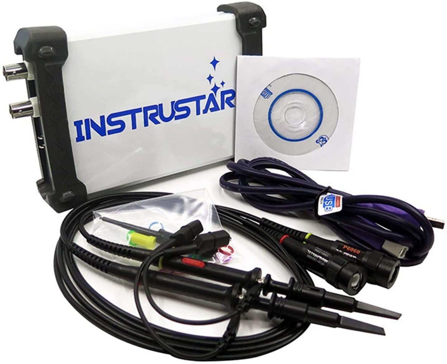Instrustar MDSO ISDS205A 3 in 1 PC Osiloskop (2X20MHz/48MS/s)+Spectrum Analiz+Data Recorder