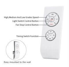 Avize kumandası Tavan Pervanesi Kumandası Uzaktan Kontrol 3 Kademeli Zamanlayıcılı Universal