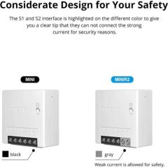 Sonoff Mini R2 Çift Yönlü Akıllı Ev Wifi AnahtarıRöke