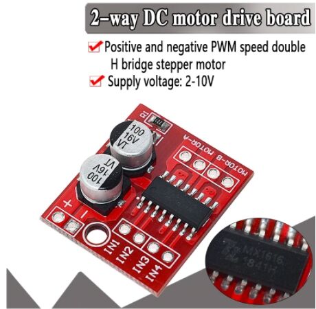 L298N 2 Yollu DC Motor Sürücü Modulü PWM Step Motor