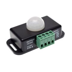 Hareket Sensörü DC 12V 24V PIR Dedektör Hareket Sensörlü