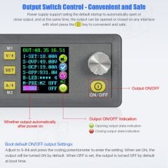 DPS5020 Bluetooth Sabit Akım DC- DC Step-down Güç Kaynağı buck Çevirici LCD Voltmetre 50V 20A﻿﻿