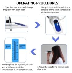 Brix Ölçer Refraktometre ATC 0-40 hassas