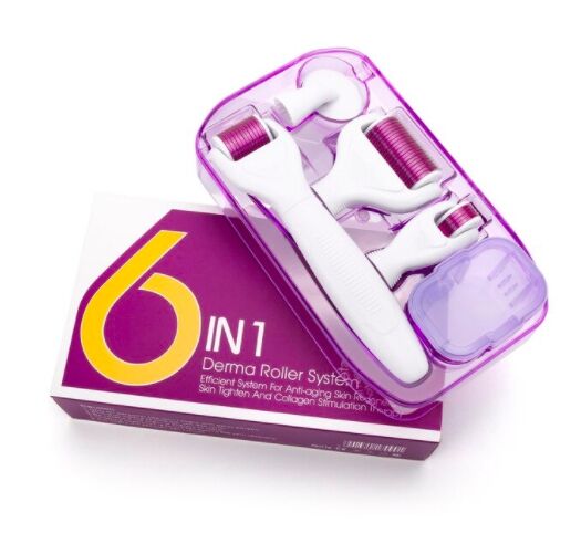 6 in 1 Derma Roller Akapunktur Yüz ve Vücut Mikro İğne Bakım