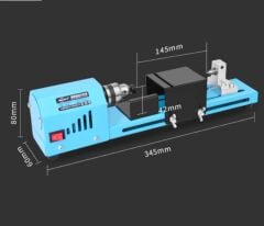 150W Mini Ahşap Torna Makinası Tesbih Minyatür Ağaç İşleme