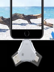 Android ve iPhone için Hafıza Kartı Okuyucu USB-C'den Micro SD Kart Adaptörüne Çok Fonksiyonlu