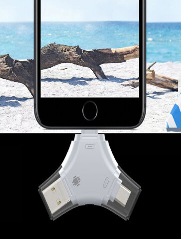 Android ve iPhone için Hafıza Kartı Okuyucu USB-C'den Micro SD Kart Adaptörüne Çok Fonksiyonlu