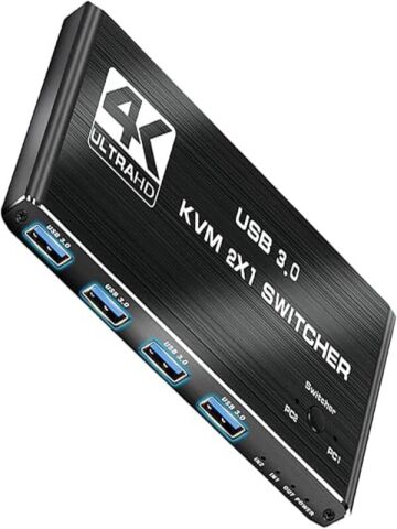 4kvm421 Kvm Switch 2x1 Hdmı 2.0 4k Ultra Hd 2160p Usb 3.0 Hdcp 2.3 Hdr10 400MHz Hız