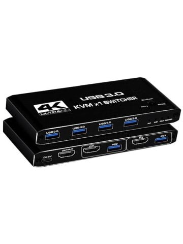 4kvm421 Kvm Switch 2x1 Hdmı 2.0 4k Ultra Hd 2160p Usb 3.0 Hdcp 2.3 Hdr10 400MHz Hız