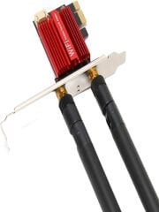 WiFi 6E PCIe 5400Mbps WiFi Kartı Üç Bantlı AX210 Ağ Kartı Masaüstü Kablosuz Adaptörü Dönüştürücü