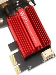 WiFi 6E PCIe 5400Mbps WiFi Kartı Üç Bantlı AX210 Ağ Kartı Masaüstü Kablosuz Adaptörü Dönüştürücü