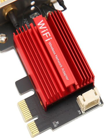 WiFi 6E PCIe 5400Mbps WiFi Kartı Üç Bantlı AX210 Ağ Kartı Masaüstü Kablosuz Adaptörü Dönüştürücü