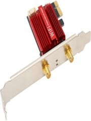 WiFi 6E PCIe 5400Mbps WiFi Kartı Üç Bantlı AX210 Ağ Kartı Masaüstü Kablosuz Adaptörü Dönüştürücü