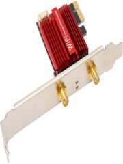 WiFi 6E PCIe 5400Mbps WiFi Kartı Üç Bantlı AX210 Ağ Kartı Masaüstü Kablosuz Adaptörü Dönüştürücü