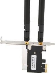 WiFi 6E PCIe 5400Mbps WiFi Kartı Üç Bantlı AX210 Ağ Kartı Masaüstü Kablosuz Adaptörü Dönüştürücü