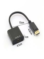 Dısplayport Kablolu Hdmı DP To HDMI 10 cm Çevirici Adaptör Kablo Yüksek Kaliteli
