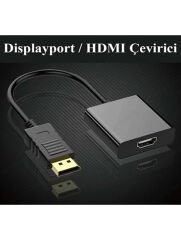 Dısplayport Kablolu Hdmı DP To HDMI 10 cm Çevirici Adaptör Kablo Yüksek Kaliteli