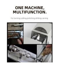 Mini Odun Torna Makinası 96W Ağaç İşleme