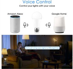 15 W WiFi Akıllı Ampul E27 LED RGB IOS Android 16 Milyon Renk Lamba