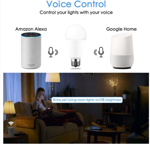 15 W WiFi Akıllı Ampul E27 LED RGB IOS Android 16 Milyon Renk Lamba