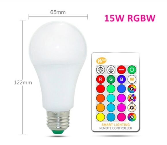15W RGB + Beyaz Kumandalı Ampül E27