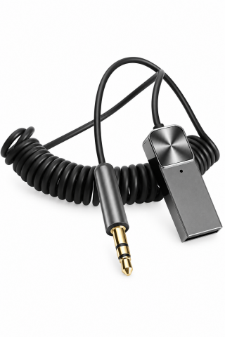 Bluetooth 5.1 Alıcı Usb Aux 3.5 mm Çok Fonksiyonlu Kablosuz Araç Kiti Telefon Konuşma Müzik Dinleme