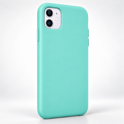 Iphone 11 Uyumlu Altı Kapalı Lansman Silikon Kılıf Kapak YEŞİL