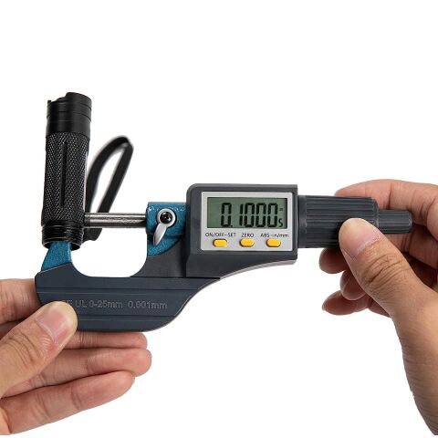 Anunnaki Kaliper Kalınlık Mikron Ölçer 0.001mm 0-25mm Dijital Mikrometre Mikro Metre
