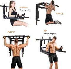 Anunnaki 3 ü 1 arada Duvar Barfiks Ve Dips All in one Süngerli Spor Egzersiz Barfix Aleti