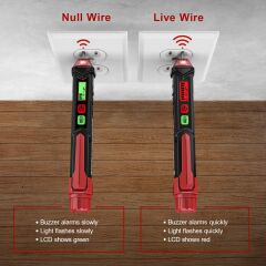 Anunnaki Ht100 Akıllı Temassız Kalem Ac Gerilim Dedektörü Kablo Elektrik Kısa Devre Bulucu