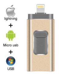 Anunnaki 64GB iphone Lightning to USB 3 in 1 OTG Usb Bellek Çevirici ve Depolama