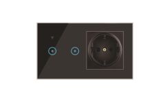 Anunnaki 2xTouch Wifi Kablosuz Dokunmatik Işık Anahtarı Priz Tuya Smart Life IOS Anroid