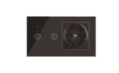 Anunnaki 2xTouch Wifi Kablosuz Dokunmatik Işık Anahtarı Priz Tuya Smart Life IOS Anroid