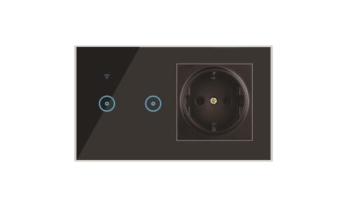 Anunnaki 2xTouch Wifi Kablosuz Dokunmatik Işık Anahtarı Priz Tuya Smart Life IOS Anroid