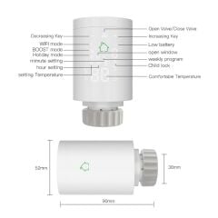 Anunnaki HY368 Wifi Tuya Zigbee Akıllı Termostatik Vana Radyatör Vanası İphone Andoid Kontrol