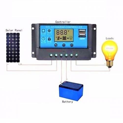 30A - 12/24V Solar Şarj Kontrol Cihazı - Regülatörü