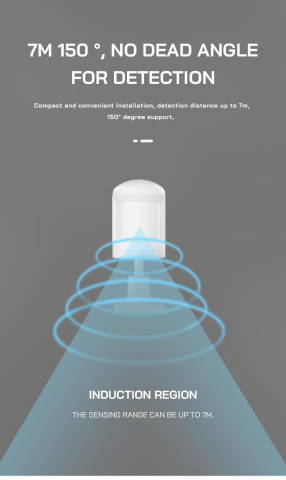 Anunnaki WiFi PIR Hareket Dedektörü Akülü WiFi Akıllı PIR Sensörü Zigbee Tuya