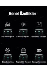 Anunnaki Ultra Güçlü Turbo Hava Soğutmalı Cep Telefonu Soğutma Fanı Radyatör Soğutucu