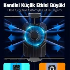 Anunnaki Ultra Güçlü Turbo Hava Soğutmalı Cep Telefonu Soğutma Fanı Radyatör Soğutucu